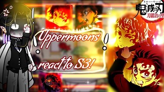 🍡||\ past uppermoons react to Swordsmith village arc!/|| [React to S3!] {Kny/Demon slayer react to}🍡