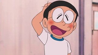 Nobita entered the Gate of Glory to fulfill his wish of jumping off a box, but was almost eaten by a