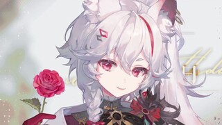 "Send me a red rose, and I will sing the most beautiful song for you" || Sword Day [live2d model dis