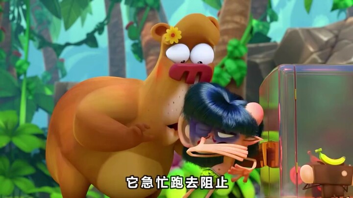 A wild man unexpectedly gets a fridge — only to have it smashed by monkeys!