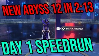 FULL NEW Abyss 12 in 2:13! (Day 1 Speedrun)
