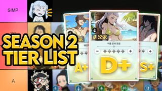 MY F2P SEASON 2 TIER LIST. ARE THE SAME UNITS WORTH WORKING ON? (JULY EDITION) | BLACK CLOVER MOBILE