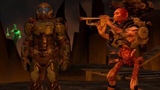 【DOOM】What does the demon do when the player is idle?