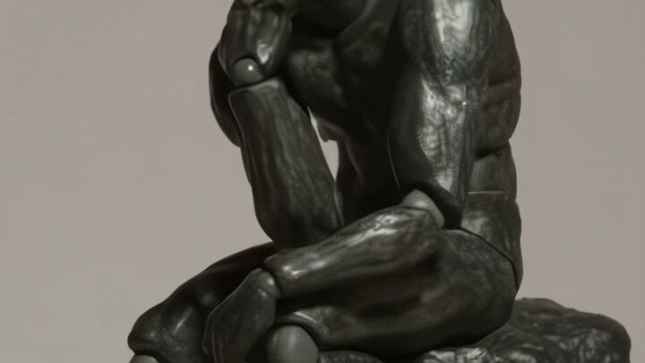 The Thinker finally figured it out [Stop Motion Animation]