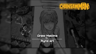 how to draw Makima |by .rynz art