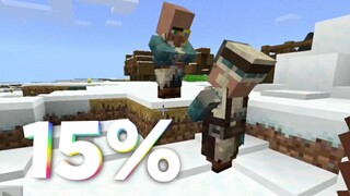 Minecraft: Pocket Edition - Encontrei um vilarejo nórdico da neve raro | Gameplay Survival (15%)