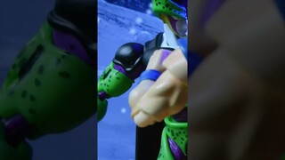 goku vs cell #toy,#stopmotion#dragonball