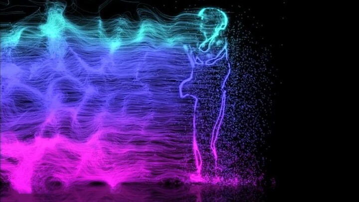 【رقصة وانغ يبو】 لن تندم إذا لم تشاهدها! مؤثرات بصرية رائعة لتقسيم الجسيمات