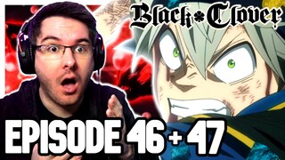 BLACK BULLS VS VETTO!! | Black Clover Episode 46 & 47 REACTION | Anime Reaction