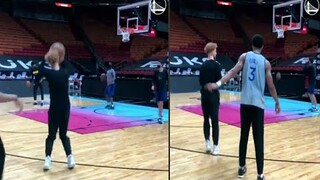 Poole ,Mannion and JTA splashing three's 🔥 Practice at Miami!