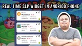 REAL TIME SLP MONITORING WIDGET FOR ANDROID | KARASTAR | PLAY TO EARN