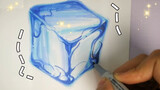 [Vẽ]Cách vẽ băng đá bằng bút dạ