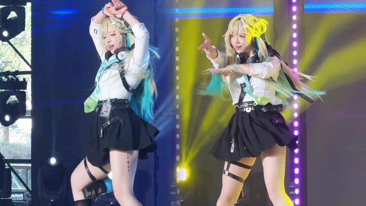 I spotted Senior Rinne on the cosplay convention stage!