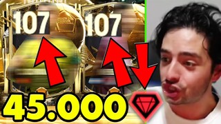 TAM 45.000 CEVHER EA'İN İÇİNDEN GEÇTİM TARİHİ ANLAR FC Mobile 25 PAKET AÇILIMI
