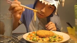 Asmr: Gochujang Zucchini Noodles And Spicy Bean Burger And Dessert Vla (Cooking And Eating Sounds)