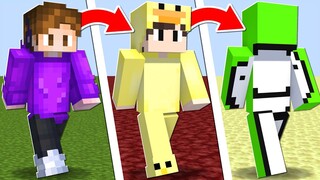 Minecraft ama YOUTUBERLARA DÖNÜŞÜYORUM!