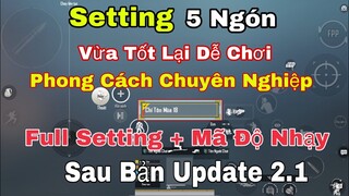 Pubg Mobile | Full 4 Mã Code Setting Và Độ Nhạy Sau Cập Nhật 2.1 Mượt Chuẩn Tay Anh Em / Ngáo Pubg