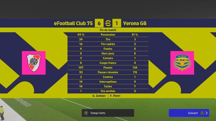 European Clubs • eFootball Club 75 🆚 Verona