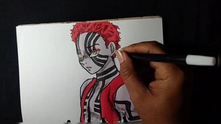 howtodraw akaza🔥🔥🔥