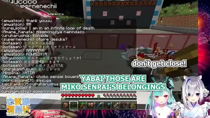 Rushia accidentally kill Sakura (Minecraft Hololive)