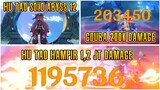 Hu Tao Solo Abyss 12 | Gouba 200k DMG, Hu Tao 1,2jt DMG - Genshin Impact Challenge