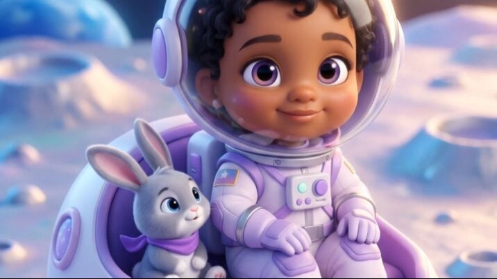 The Tiny Astronaut and the Lost Moon Bunny