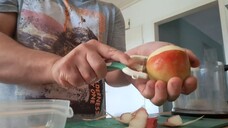 ASMR MINI PLASTIC FOOD CONTAINER LICKING APPLE YOGHURT SMOOTHIE🥤
