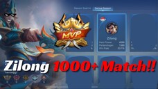 MOBILE LEGENGS || MOMENT LUCU DAN SERU. PLAYER ZILONG 1K MATCH!!