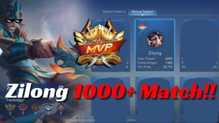 MOBILE LEGENGS || MOMENT LUCU DAN SERU. PLAYER ZILONG 1K MATCH!!