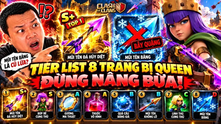 BẢNG XẾP HẠNG 8 TRANG BỊ ARCHER QUEEN Cú Lừa Mũi Tên Băng