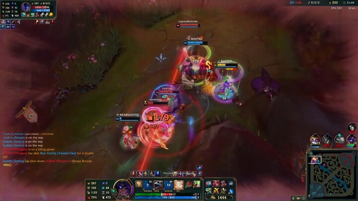 Âm trụ seraphine đối đầu với phong trụ yasuo cực hài #game