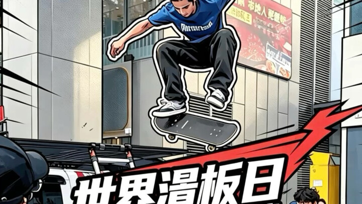 On World Skateboarding Day, I started a skateboarding challenge and ended up losing big—haha 😃 #Skat