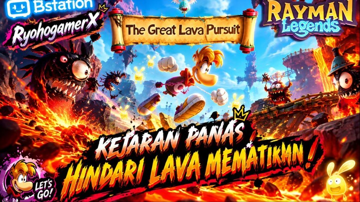 Rayman Dikejar LAVA MEMATIKAN di The Great Lava Pursuit!
