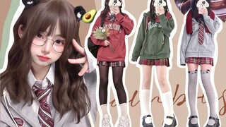 【JK制服】韩式校园穿搭🥑女高中生ど ˶´⚰︎`˵ う～