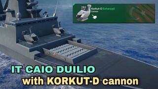 Modern Warships: IT CAIO DUILIO equipped with KORKUT-D Cannon. online gameplay