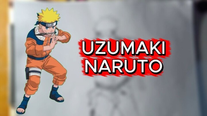 I DRAW UZUMAKI NARUTO FROM NARUTO SHIPPUDEN