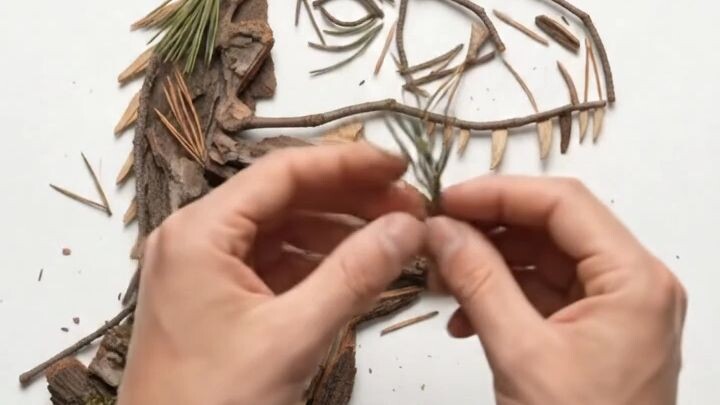 creating face of dinosaur with crafting skills