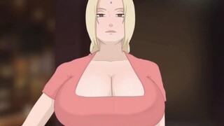 Guntur besar Tsunade, Naruto makan pangsit seperti orang gila