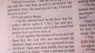 Daily Verse.                  Exodus 3:14-17