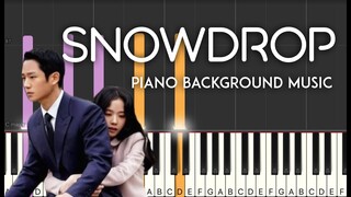 Snowdrop (설강화) KDrama OST piano background music (BGM) cover synthesia tutorial | free sheet music