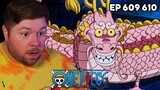 SMOKER VS VERGO! One Piece Reaction | Episode 609 & 610