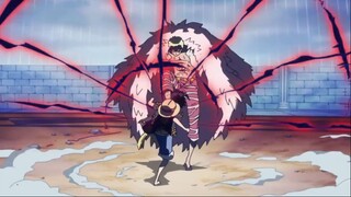 Luffy vs Doflamingo - Choque del Haki del Rey