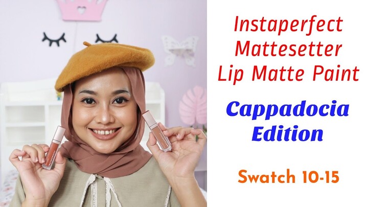 Instaperfect Wardah Mattesetter Lip Matte Paint Cappadocia Swacth