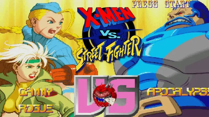 Cammy/Rogue playthrough - X-men vs Street Fighter (Arcade)