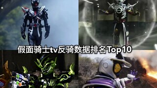 亚克数据超越e总？ 全假面骑士TV反骑数据排名Top10