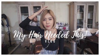 พาไปซาลอนญี่ปุ่น ลองทำไฮไลท์ผมครั้งแรก | Finally... A Much Needed Hair Treatment! | VLOG | ENG SUB