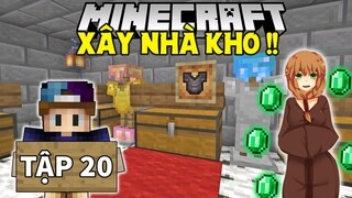 THỬ THÁCH SINH TỒN MINECRAFT 1.18 | Tập 20 | Xây Nhà Kho Và Làm Giàu Với Dân Làng !!