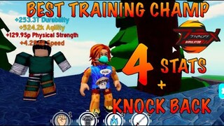 *NEW* Champion PEBBLE LEE +4 TRAINING STATS the KNOCK BACK KING IN AFS