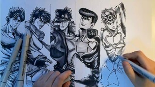 Tantangan JOJO: Jangan membeli gambar garis dan menggambar secara langsung