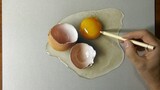 Tôi đã vẽ một quả trứng, nhưng tôi đã làm thủng nó quá mạnh